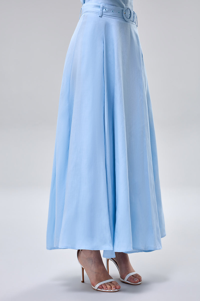 تنورة ماكسي بحزام