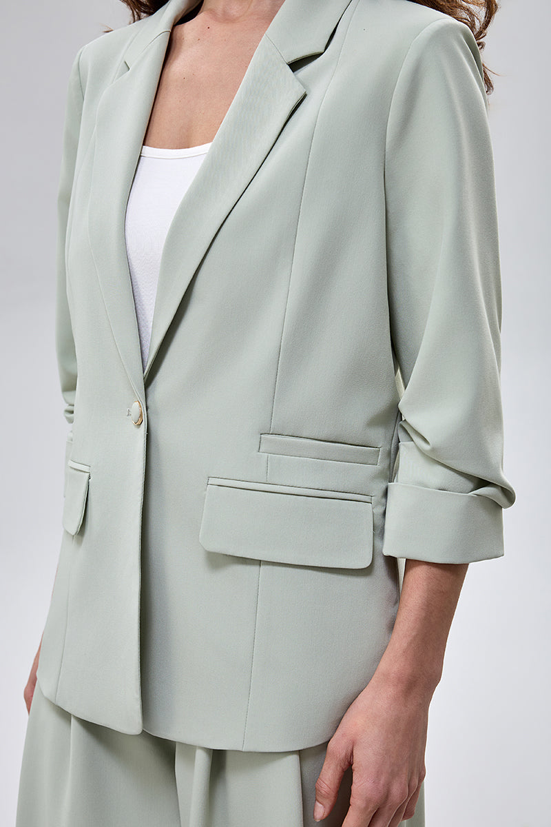 Blazer with Classic Structured Fit