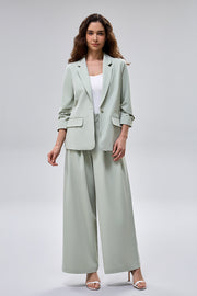 High Waist Wide Leg Trousers