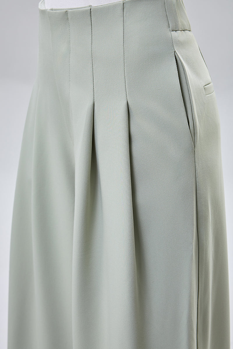 High Waist Wide Leg Trousers