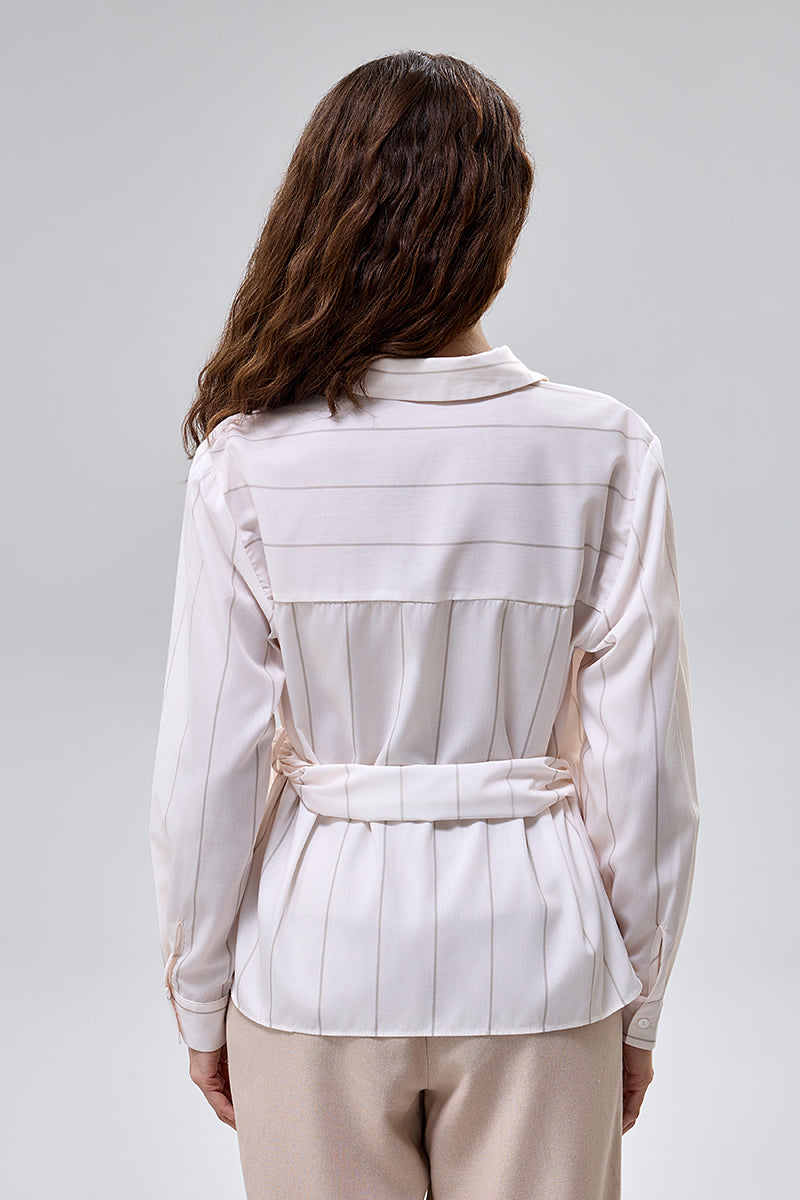 Asymmetric Wrap Blouse