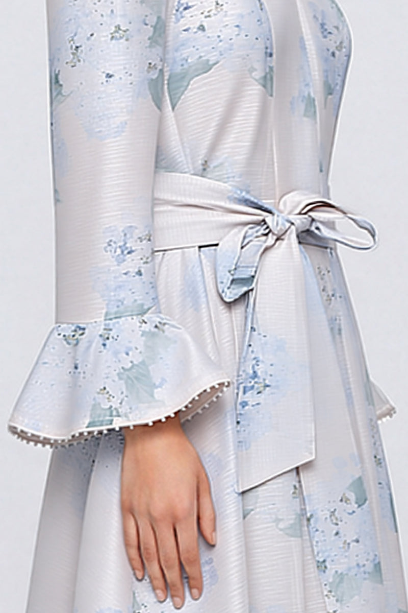Floral Belted Midi Dress