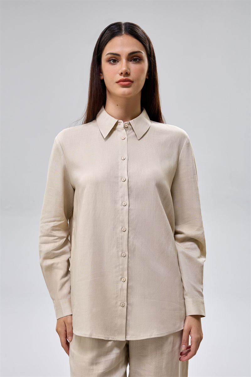 قميص كلاسيك بأزرار أمامية