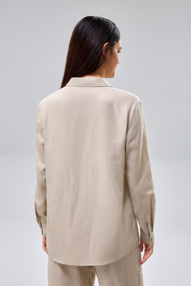 قميص كلاسيك بأزرار أمامية