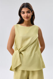 Sleeveless Draped Top