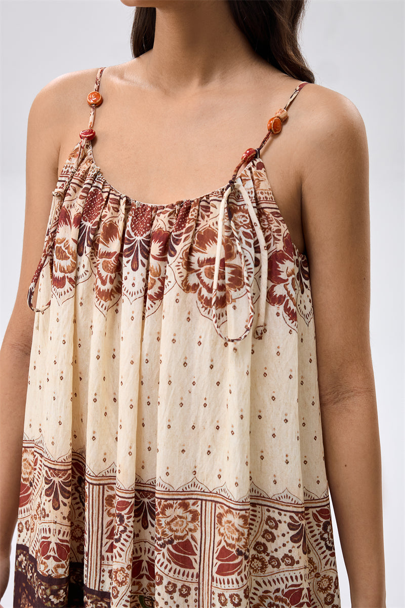 Bohemian Printed Maxi Dress