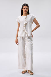 Striped Wide Leg Pants