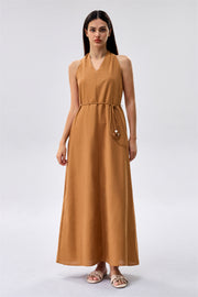 Maxi Dress with Tie Waist