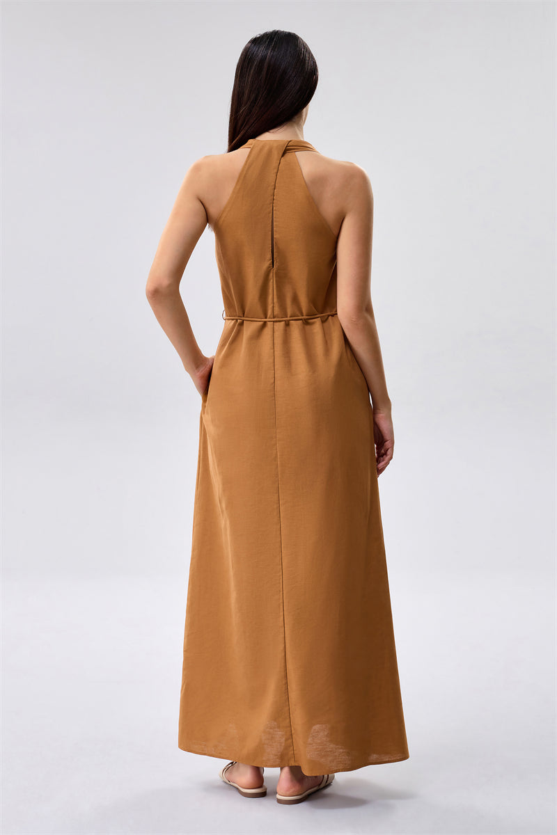 Maxi Dress with Tie Waist