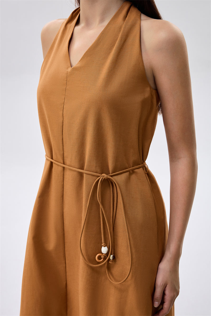 Maxi Dress with Tie Waist