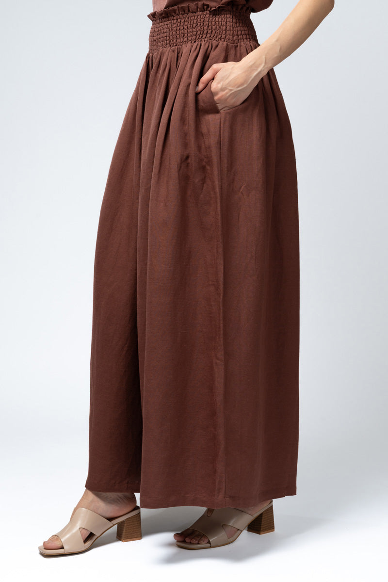 Wide Smocked Waist Pants