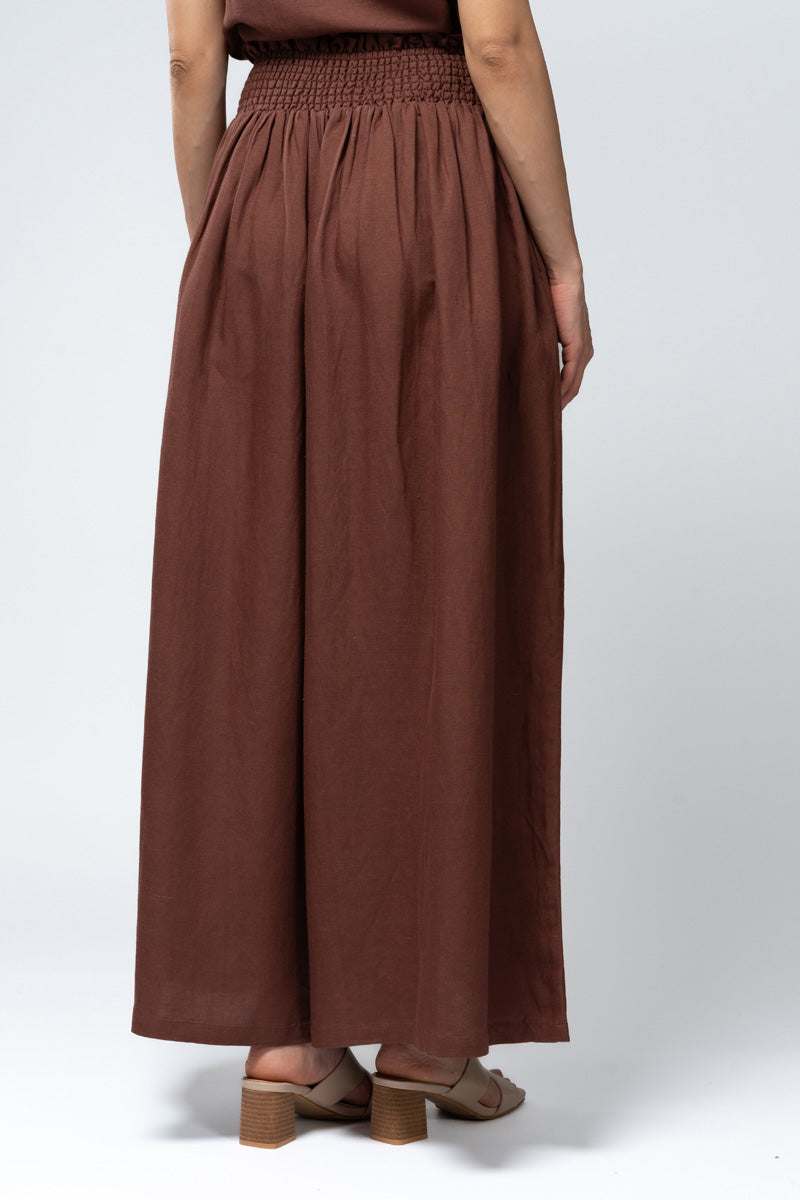 Wide Smocked Waist Pants