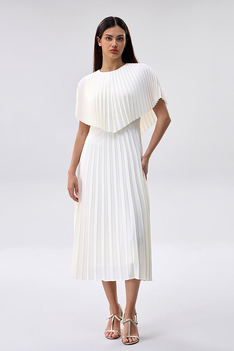 فستان بليسيه مع طبقة علوية