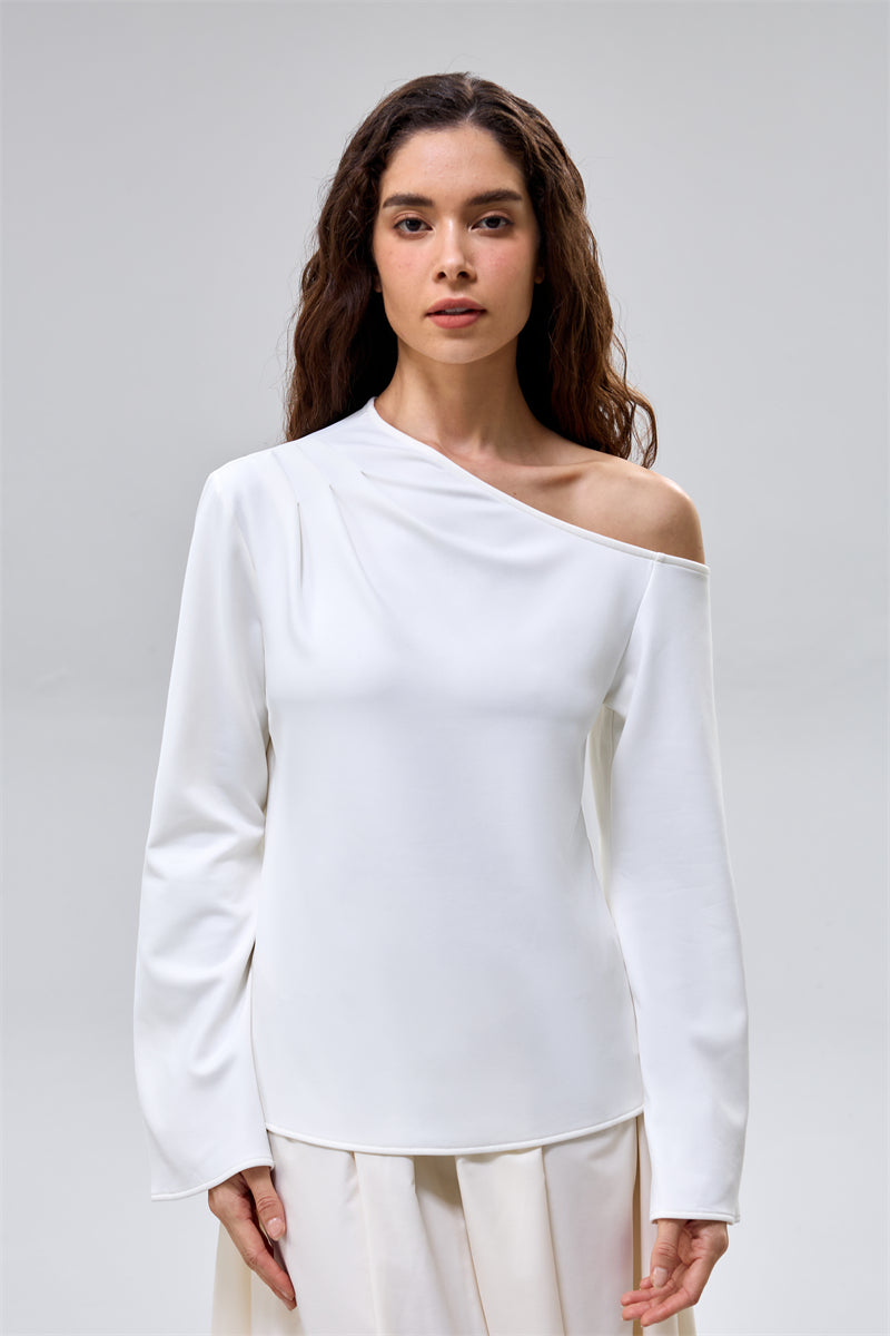 Asymmetric Long Sleeve Top