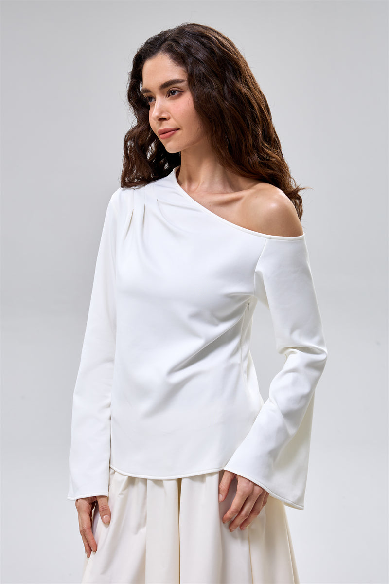 Asymmetric Long Sleeve Top