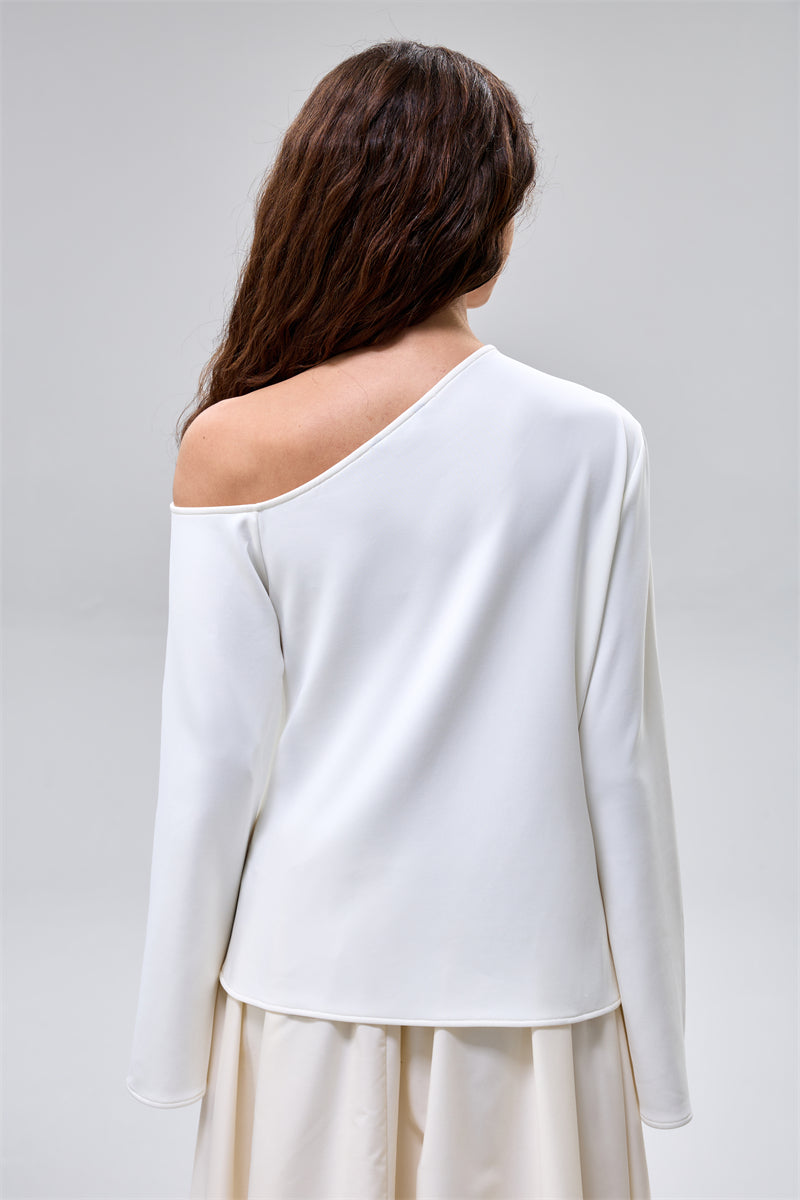 Asymmetric Long Sleeve Top