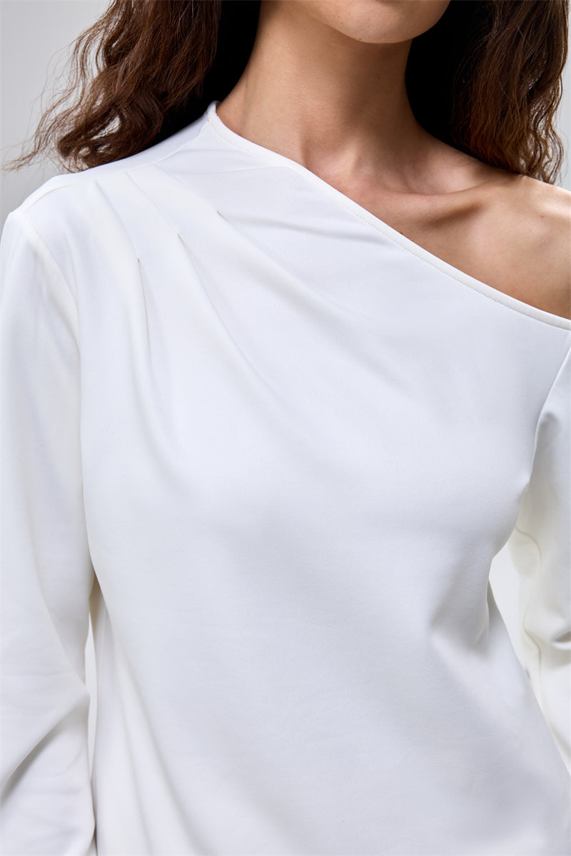 Asymmetric Long Sleeve Top