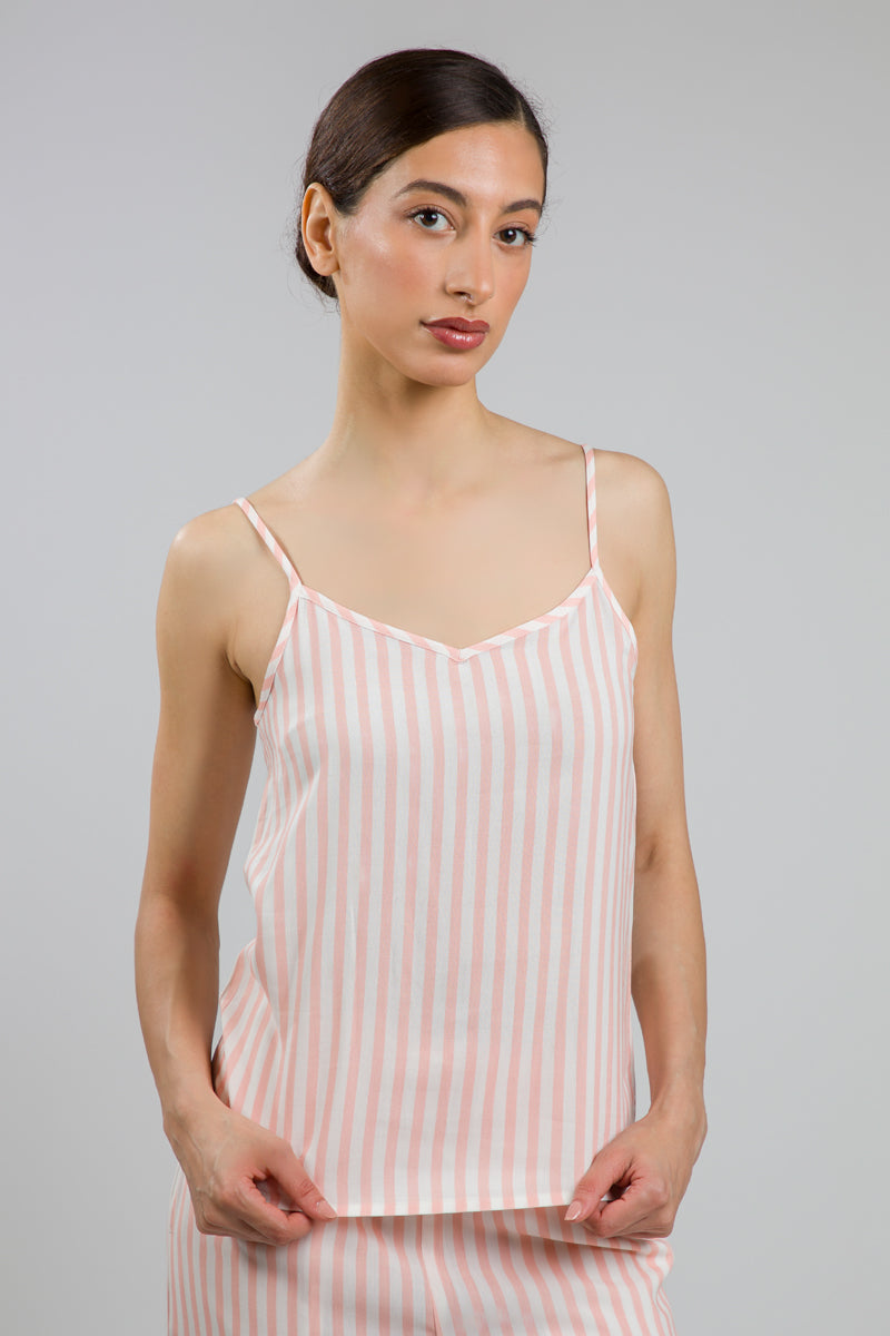 Striped Pyjama Cami Top