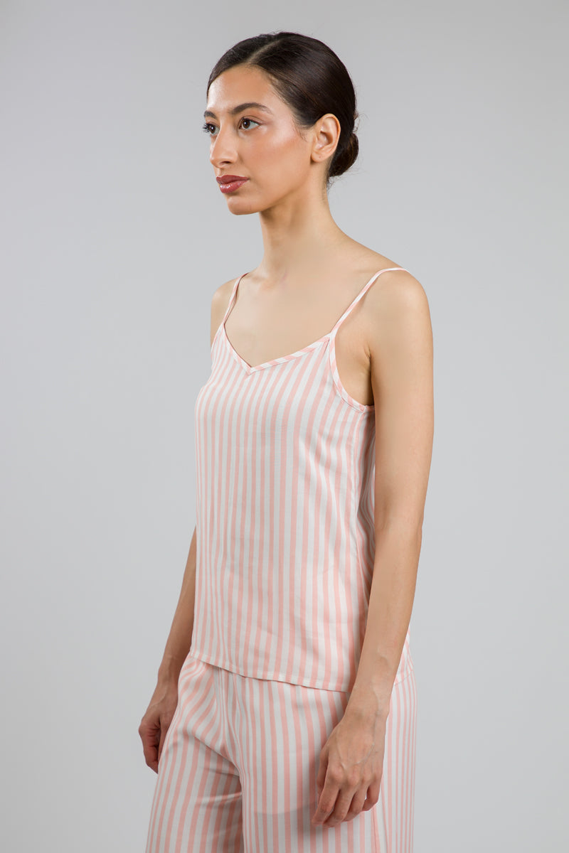 Striped Pyjama Cami Top