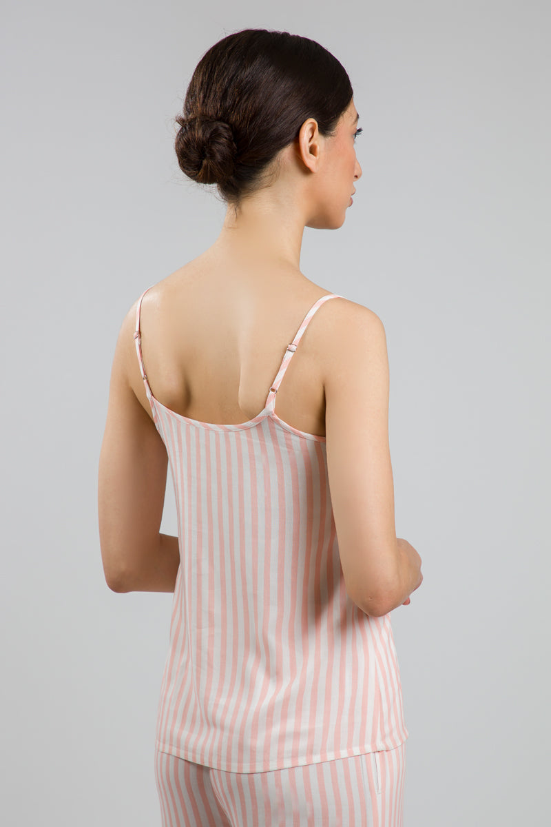 Striped Pyjama Cami Top