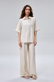 Wide Leg Pants with Elastic Waist