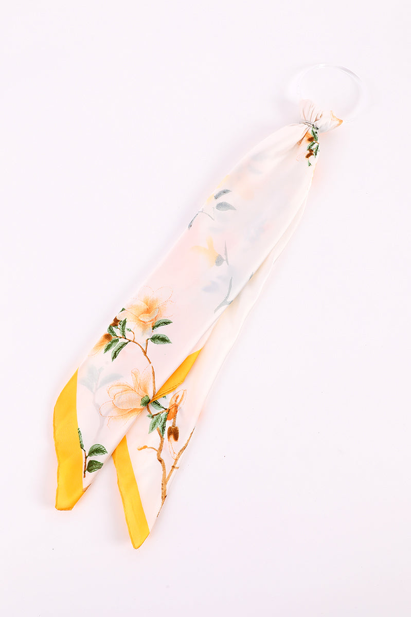 Floral Printed Square Scarf