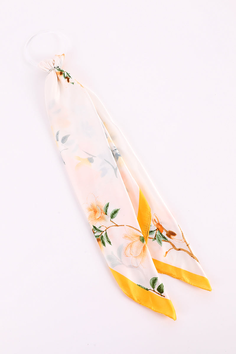 Floral Printed Square Scarf
