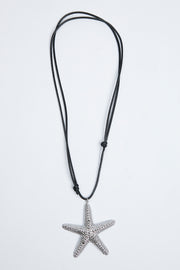 Starfish Pendant Cord Necklace
