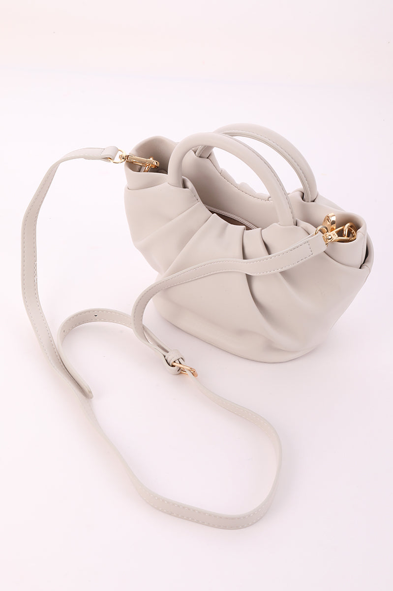 Ruched Handle Crossbody Bag