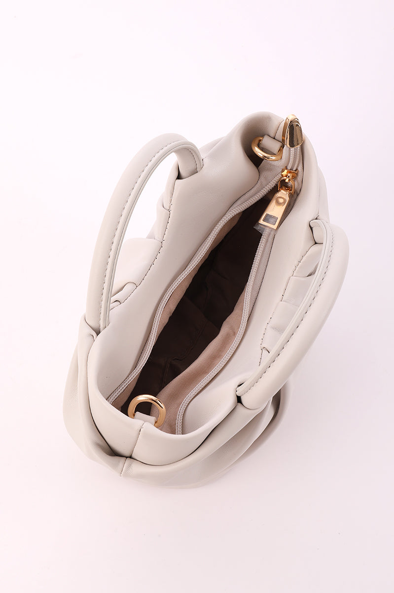 Ruched Handle Crossbody Bag