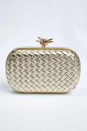 Woven Box Clutch Bag
