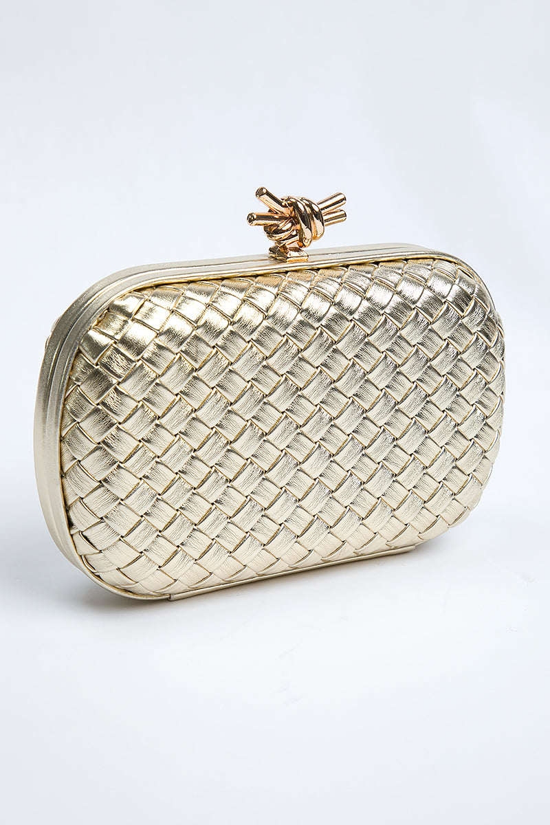 شنطة كلاتش صندوق منسوجة