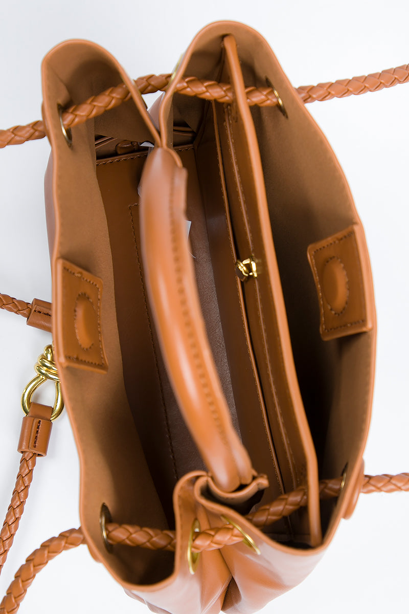 Braided Strap Tote Bag