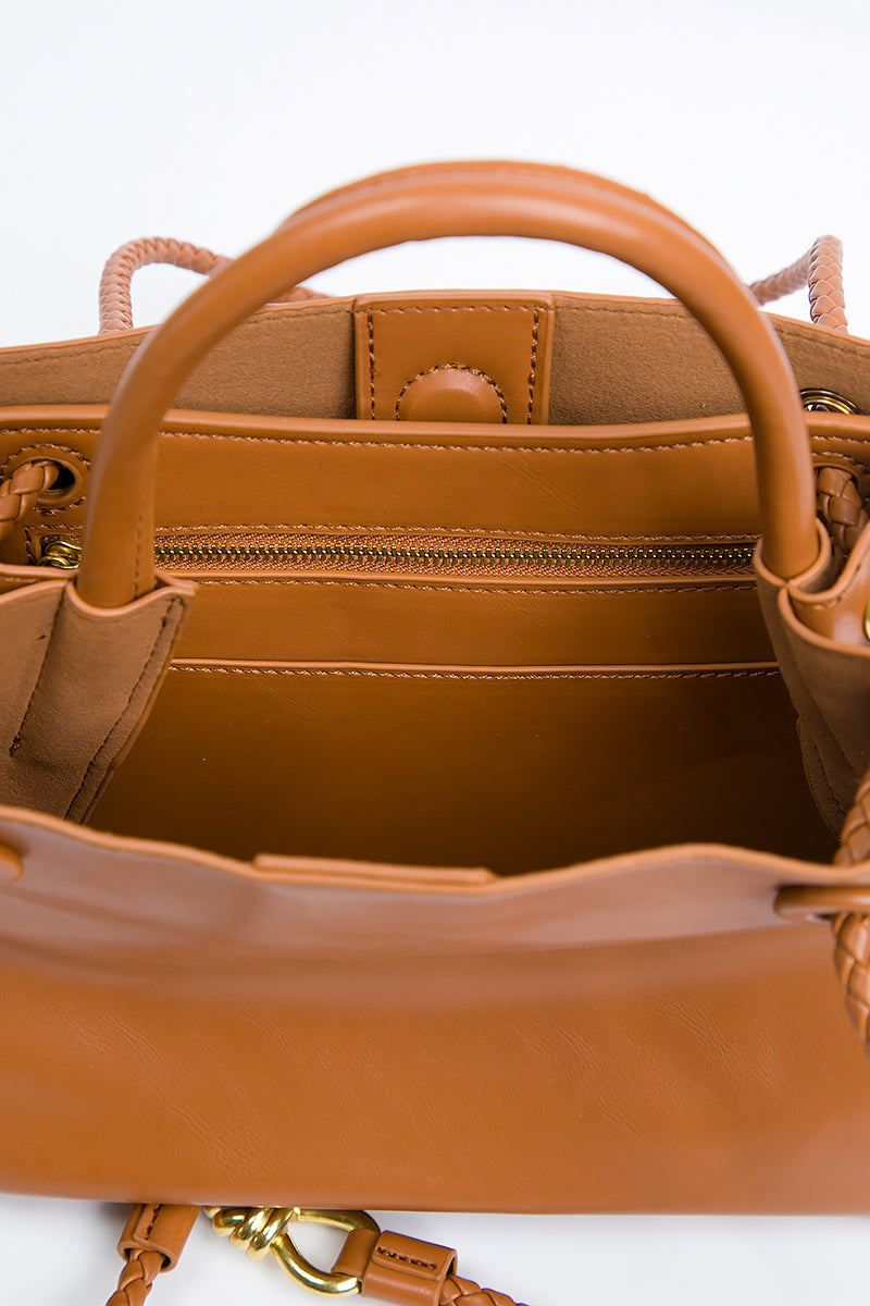 Braided Strap Tote Bag