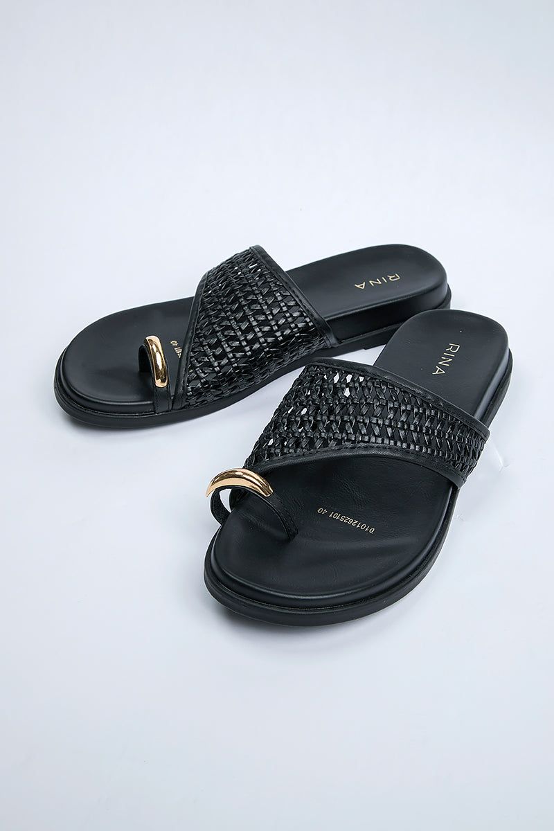 Woven Toe Ring Slides