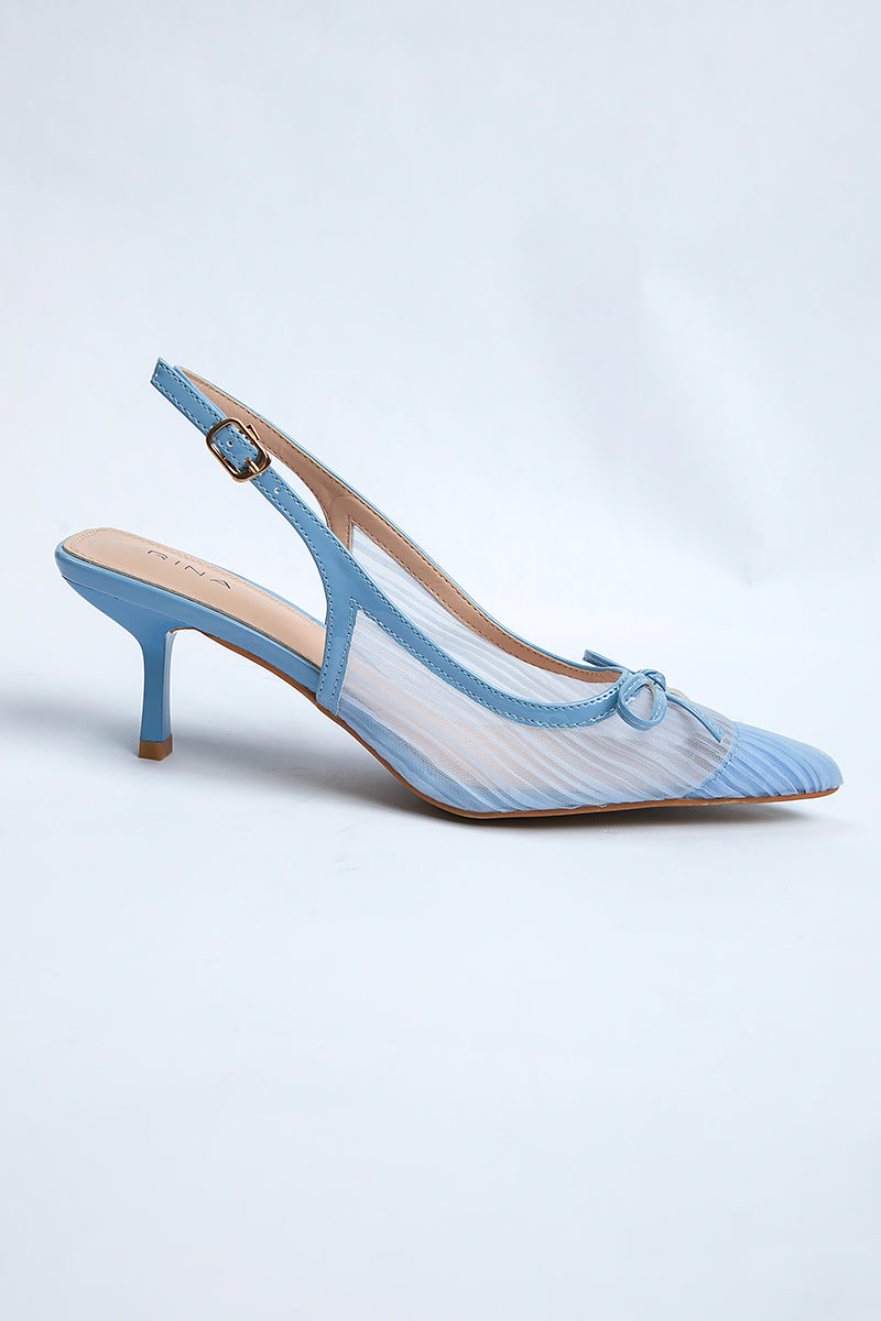 حذاء كعب بتفصيل فيونكة