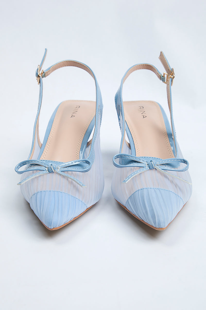 حذاء كعب بتفصيل فيونكة