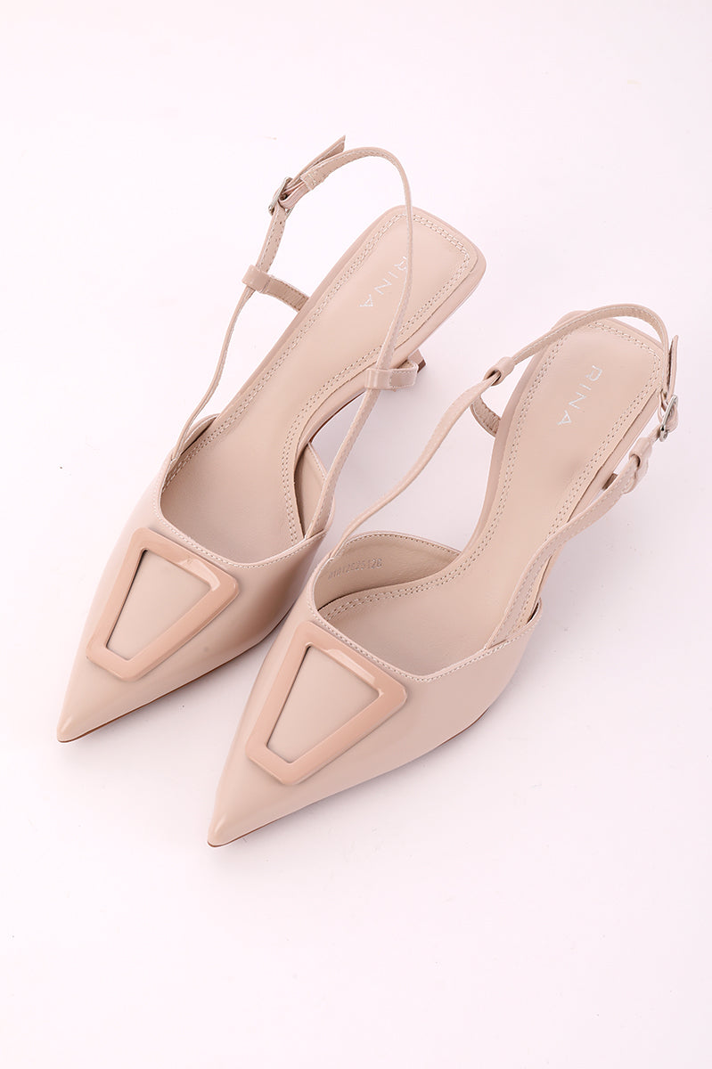 Pointed Toe Slingback Heels