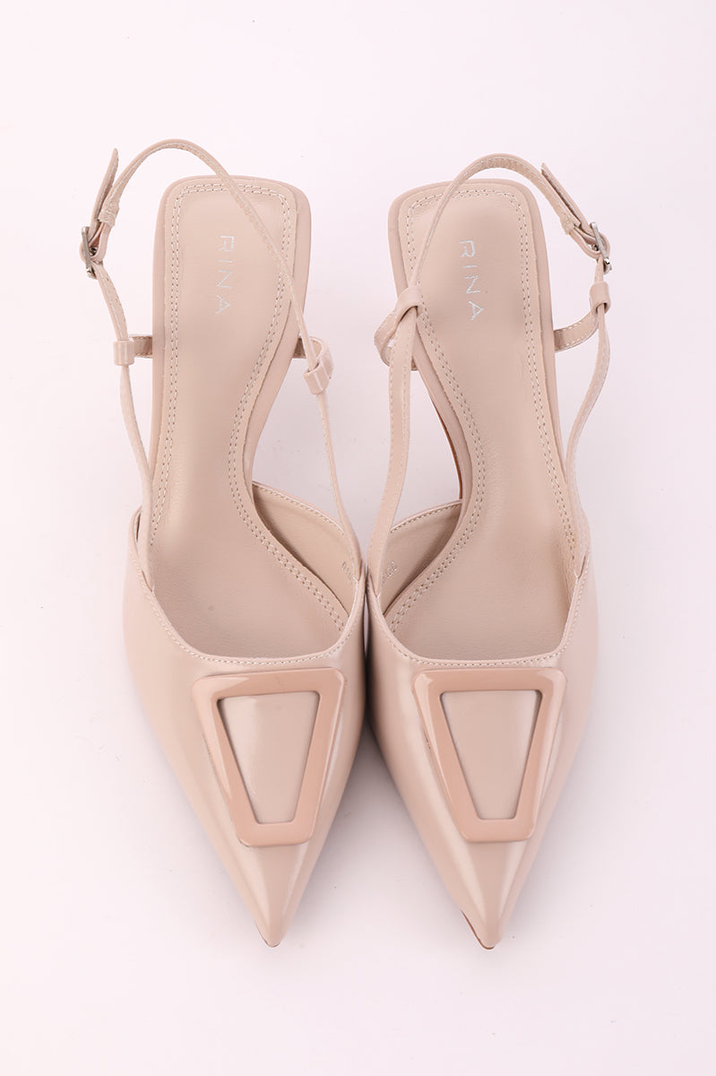 Pointed Toe Slingback Heels