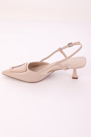 Pointed Toe Slingback Heels