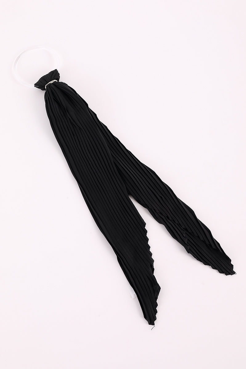 Pleated Lightweight Slim Scarf