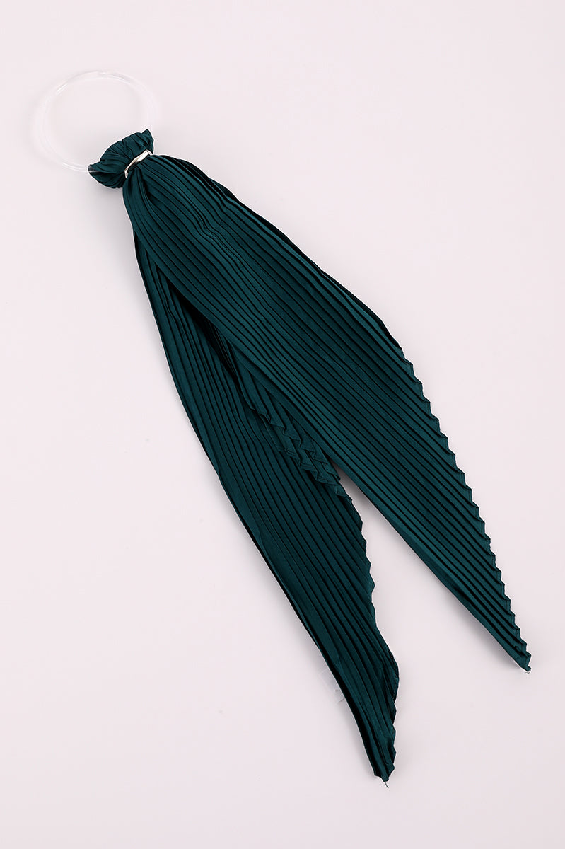 Pleated Lightweight Slim Scarf