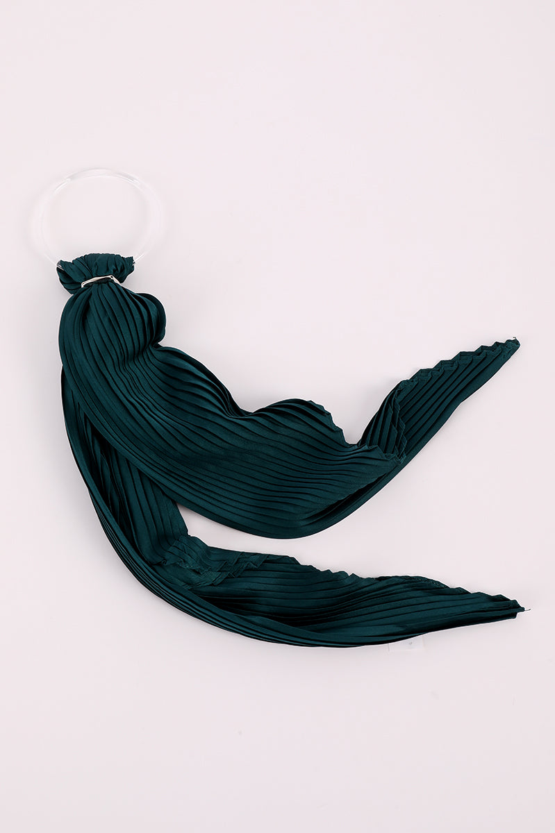 Pleated Lightweight Slim Scarf