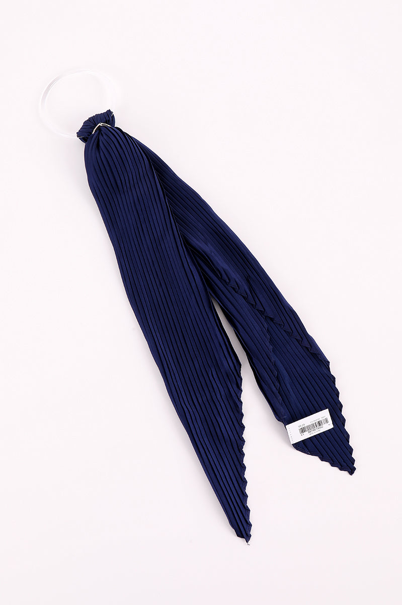 Pleated Lightweight Slim Scarf