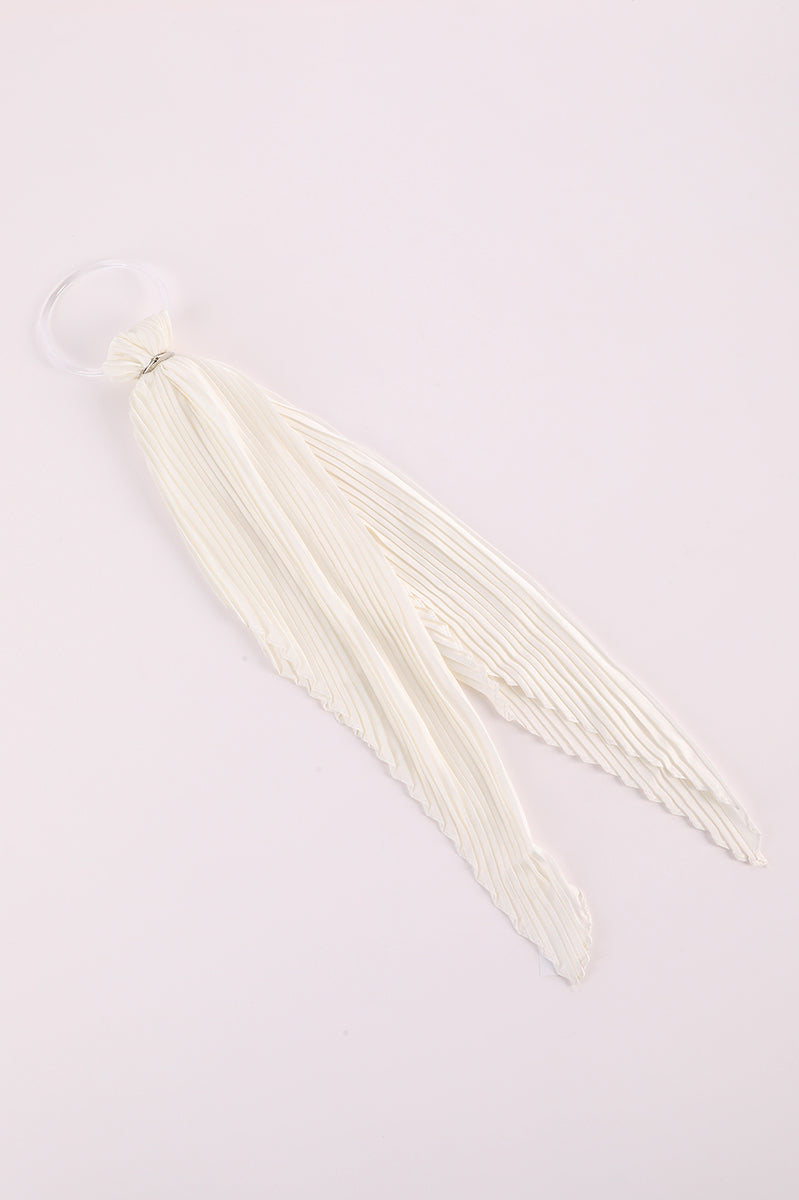 Pleated Lightweight Slim Scarf
