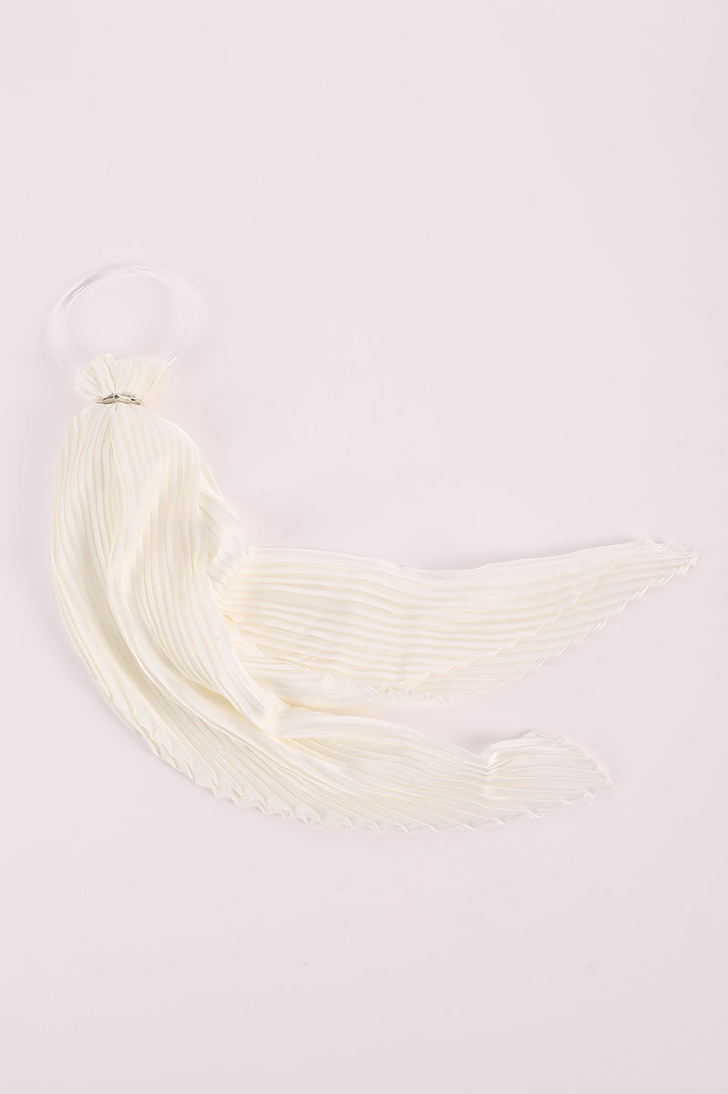 Pleated Lightweight Slim Scarf