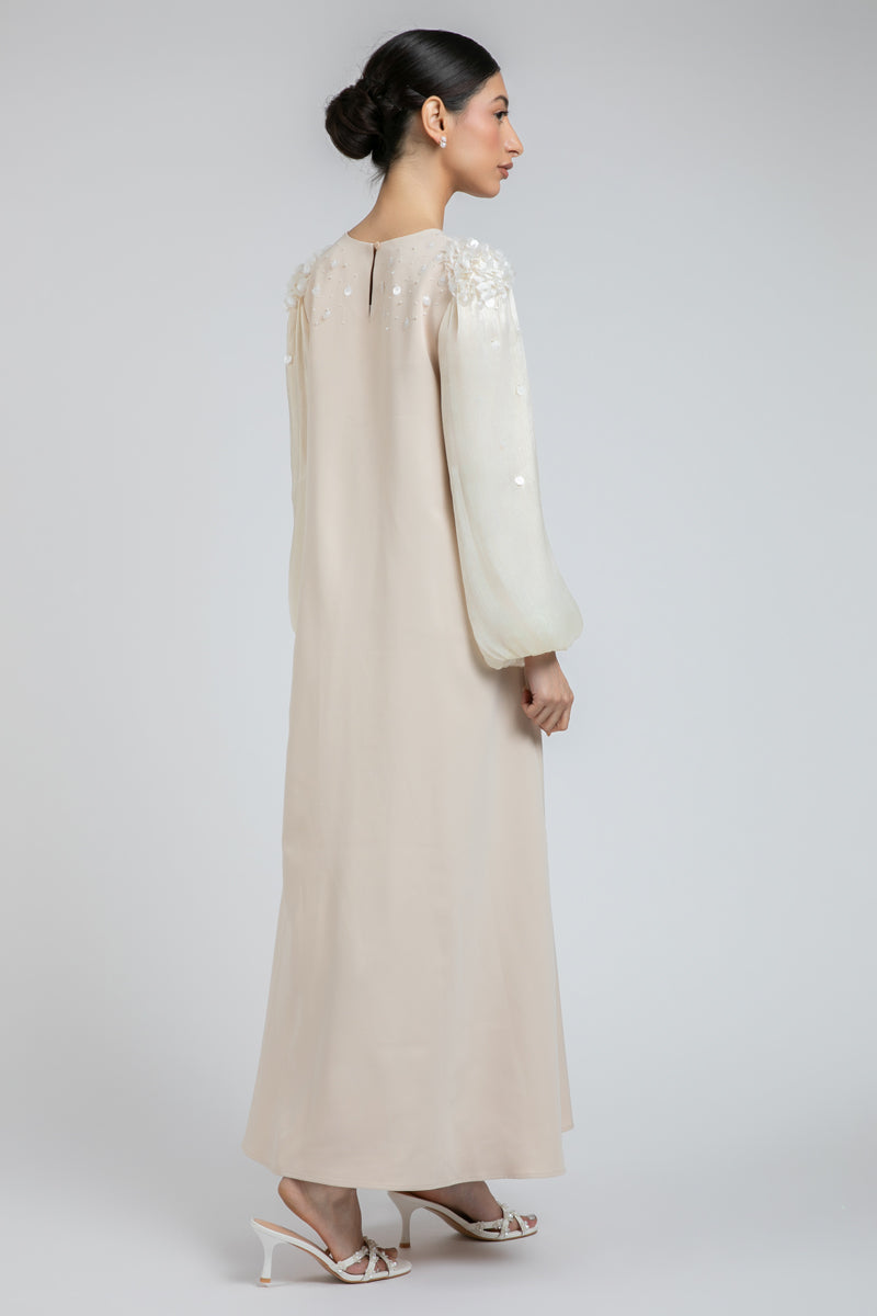 Maxi Dress with Embellished Shoulder