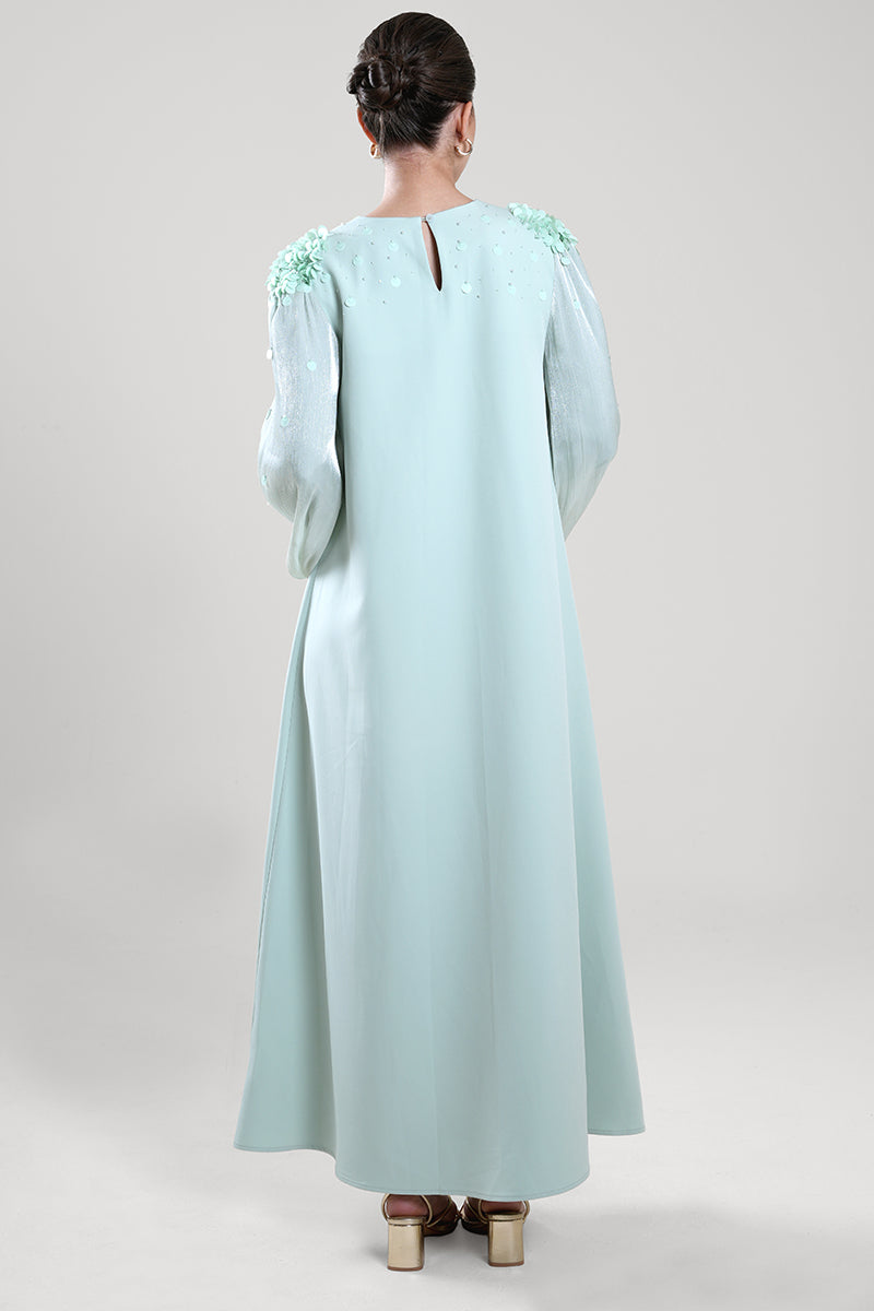 Maxi Dress with Embellished Shoulder