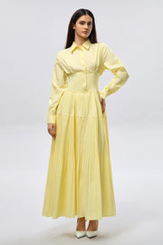 Corset Waist Maxi Dress