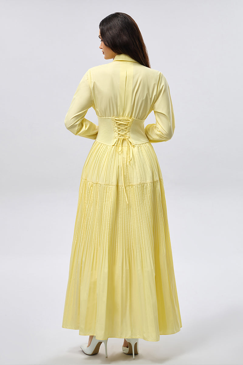 Corset Waist Maxi Dress